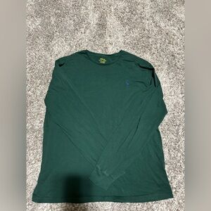 Polo, large, dark green